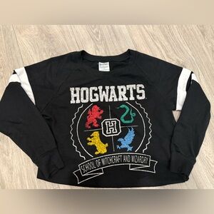 Warner Bros. Black Hogwarts Sweatshirt